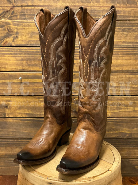 Circle G L6181 Womens Embroidery Tall Western Boot Shedron Bronze