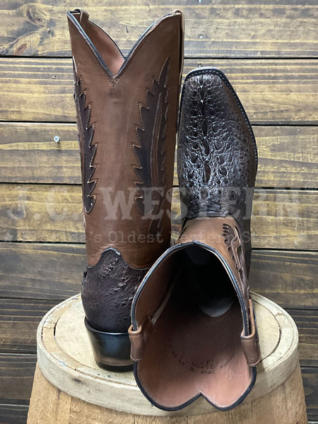 Black Jack BR2050-V4 Mens Snapping Turtle Western Boot Dark Brown back and toe view. If you need any assistance with this item or the purchase of this item please call us at five six one seven four eight eight eight zero one Monday through Saturday 10:00a.m EST to 8:00 p.m EST