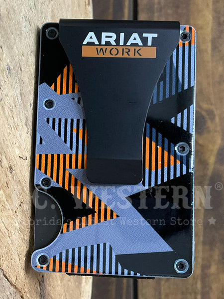 Ariat A3400997 Stacked Logo Utility Wallet Bold Print Multi Color back view. If you need any assistance with this item or the purchase of this item please call us at five six one seven four eight eight eight zero one Monday through Saturday 10:00a.m EST to 8:00 p.m EST