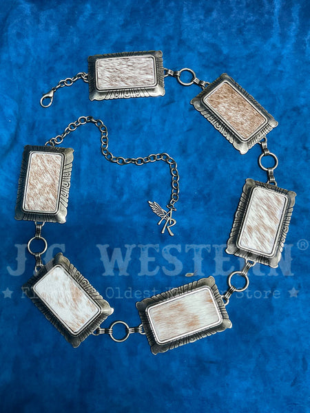 Angel Ranch D140007208 Ladies Calf Hair Chain Tan front view. If you need any assistance with this item or the purchase of this item please call us at five six one seven four eight eight eight zero one Monday through Saturday 10:00a.m EST to 8:00 p.m EST