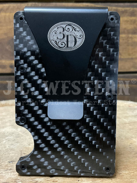 3D D250016197 Mens Pearl Copper Scrolling Smart Wallet Multi Silver back view. If you need any assistance with this item or the purchase of this item please call us at five six one seven four eight eight eight zero one Monday through Saturday 10:00a.m EST to 8:00 p.m EST