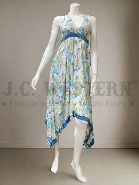 Santiki 4952-1694 Womens Daphne Dress Blue front view. If you need any assistance with this item or the purchase of this item please call us at five six one seven four eight eight eight zero one Monday through Saturday 10:00a.m EST to 8:00 p.m EST