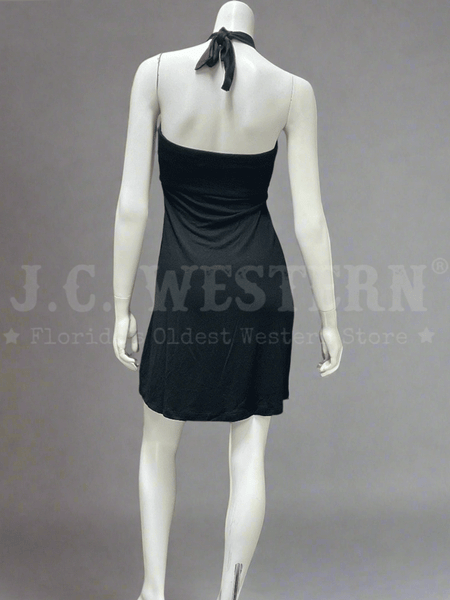Santiki 6405-1035 Womens Shayna Dress Black back view. If you need any assistance with this item or the purchase of this item please call us at five six one seven four eight eight eight zero one Monday through Saturday 10:00a.m EST to 8:00 p.m EST
