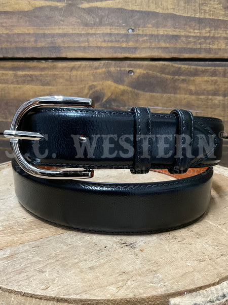 Black Jack 15612 Mens Leather Belt Black front view. If you need any assistance with this item or the purchase of this item please call us at five six one seven four eight eight eight zero one Monday through Saturday 10:00a.m EST to 8:00 p.m EST