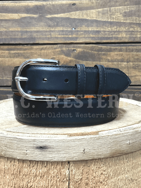 Black Jack 15620 Mens Leather Billet Belt Matte Black front view. If you need any assistance with this item or the purchase of this item please call us at five six one seven four eight eight eight zero one Monday through Saturday 10:00a.m EST to 8:00 p.m EST