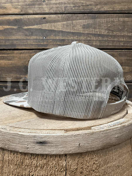 Shoot & Reel SR16-HDC Mallard Outline Embroidery Flat Bill Cap Harvest Duck Camo side / back view. If you need any assistance with this item or the purchase of this item please call us at five six one seven four eight eight eight zero one Monday through Saturday 10:00a.m EST to 8:00 p.m EST