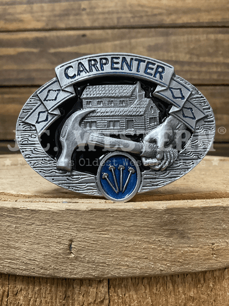 Colorado Silver Star 5-5988-E Carpenter Pewter Buckle Silver front view. If you need any assistance with this item or the purchase of this item please call us at five six one seven four eight eight eight zero one Monday through Saturday 10:00a.m EST to 8:00 p.m EST