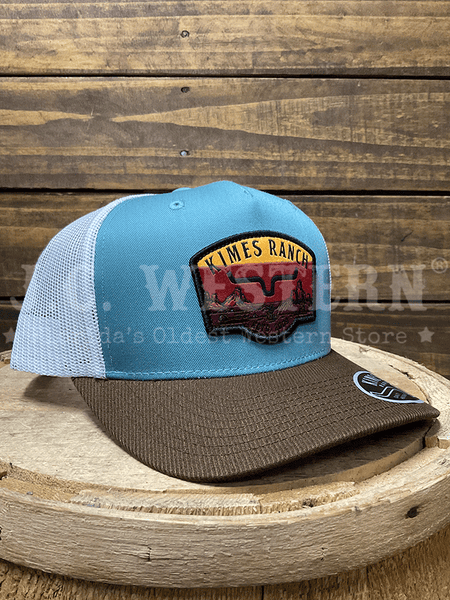 Kimes Ranch CRIMSON Hat Light Blue side / front view. If you need any assistance with this item or the purchase of this item please call us at five six one seven four eight eight eight zero one Monday through Saturday 10:00a.m EST to 8:00 p.m EST