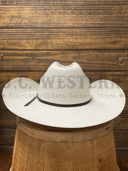 Dallas Hats TULSA 01 20X Straw Hat Cream back view. If you need any assistance with this item or the purchase of this item please call us at five six one seven four eight eight eight zero one Monday through Saturday 10:00a.m EST to 8:00 p.m EST