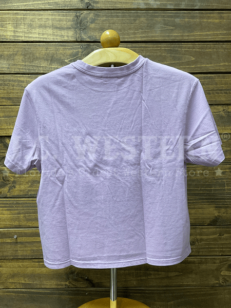 Zutter T4036-2675-LC Womens Ride Em Cowboy Tee Lilac back view. If you need any assistance with this item or the purchase of this item please call us at five six one seven four eight eight eight zero one Monday through Saturday 10:00a.m EST to 8:00 p.m EST