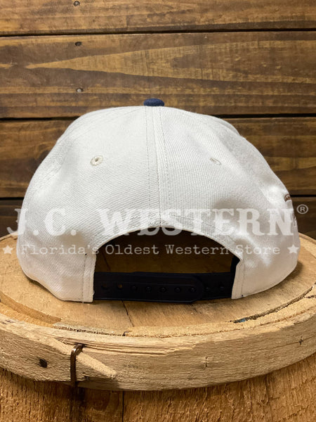Stetson SCLHA-0006 Landscape Trucker Hat Navy Ivory back view. If you need any assistance with this item or the purchase of this item please call us at five six one seven four eight eight eight zero one Monday through Saturday 10:00a.m EST to 8:00 p.m EST