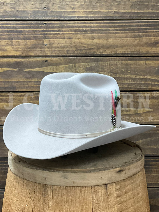 Stetson SFR250-113061 RANGE 6X USA 250 Edition Hat Silverbelly side / front view. If you need any assistance with this item or the purchase of this item please call us at five six one seven four eight eight eight zero one Monday through Saturday 10:00a.m EST to 8:00 p.m EST