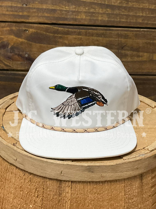 Local Boy Outfitters L3000341-STO Mens Mr. Mallard Low-Profile Rope Hat Stone front view. If you need any assistance with this item or the purchase of this item please call us at five six one seven four eight eight eight zero one Monday through Saturday 10:00a.m EST to 8:00 p.m EST