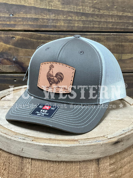 Shoot & Reel SR17-SGIV Rooster Patch Pre Curved Cap Sage Ivory front and side view. If you need any assistance with this item or the purchase of this item please call us at five six one seven four eight eight eight zero one Monday through Saturday 10:00a.m EST to 8:00 p.m EST