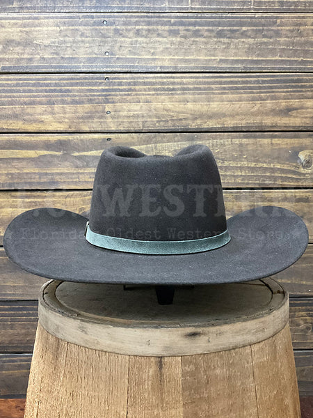 Stetson SFASPN-413422 ASPEN 5X Western Felt Hat Chocolate back view. If you need any assistance with this item or the purchase of this item please call us at five six one seven four eight eight eight zero one Monday through Saturday 10:00a.m EST to 8:00 p.m EST