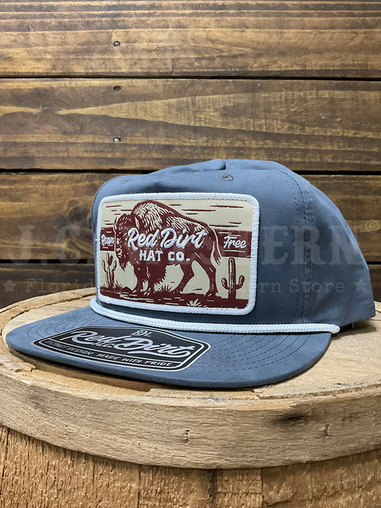 Red Dirt RDHC-604 Western Roamer Trucker Cap Charcoal front view. Free Range.If you need any assistance with this item or the purchase of this item please call us at five six one seven four eight eight eight zero one Monday through Saturday 10:00a.m EST to 8:00 p.m EST