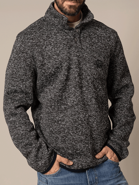 Kimes Ranch JULIAN Mens Pullover Black front view. If you need any assistance with this item or the purchase of this item please call us at five six one seven four eight eight eight zero one Monday through Saturday 10:00a.m EST to 8:00 p.m EST