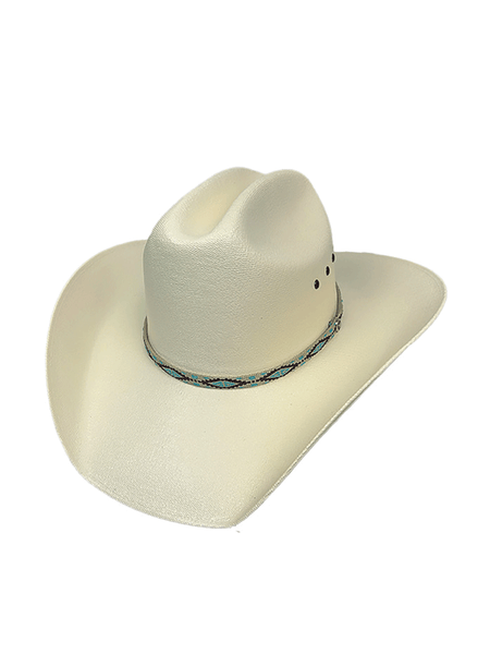 Lasso Hats LAR II Cattleman Canvas Hat Cream side / front view. If you need any assistance with this item or the purchase of this item please call us at five six one seven four eight eight eight zero one Monday through Saturday 10:00a.m EST to 8:00 p.m EST