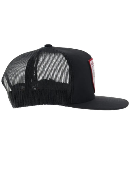 Hooey LS032T-BK LONE STAR Trucker Hat Black side view. If you need any assistance with this item or the purchase of this item please call us at five six one seven four eight eight eight zero one Monday through Saturday 10:00a.m EST to 8:00 p.m EST