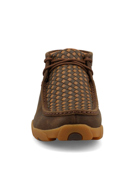 Twisted X MDM0108 Mens Chukka Driving Moc Earth And Tan front view. If you need any assistance with this item or the purchase of this item please call us at five six one seven four eight eight eight zero one Monday through Saturday 10:00a.m EST to 8:00 p.m EST