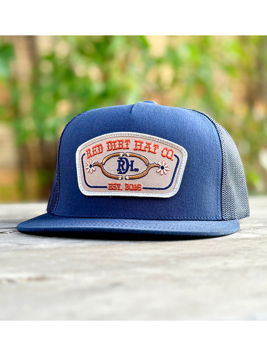 Red Dirt RDHC-584 GIG 'UM Trucker Cap Navy front view. If you need any assistance with this item or the purchase of this item please call us at five six one seven four eight eight eight zero one Monday through Saturday 10:00a.m EST to 8:00 p.m EST