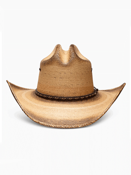 Resistol RSGBYSBJA41 Jason Aldean Georgia Boy Fittet Straw Hat Flame Burned front view. If you need any assistance with this item or the purchase of this item please call us at five six one seven four eight eight eight zero one Monday through Saturday 10:00a.m EST to 8:00 p.m EST
