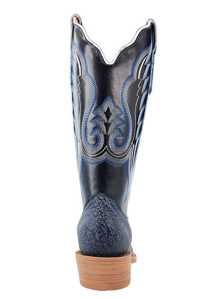 R.Watson RWL7103-1 Ladies Cape Buffalo Western Boot Midnight Blue back view. If you need any assistance with this item or the purchase of this item please call us at five six one seven four eight eight eight zero one Monday through Saturday 10:00a.m EST to 8:00 p.m EST