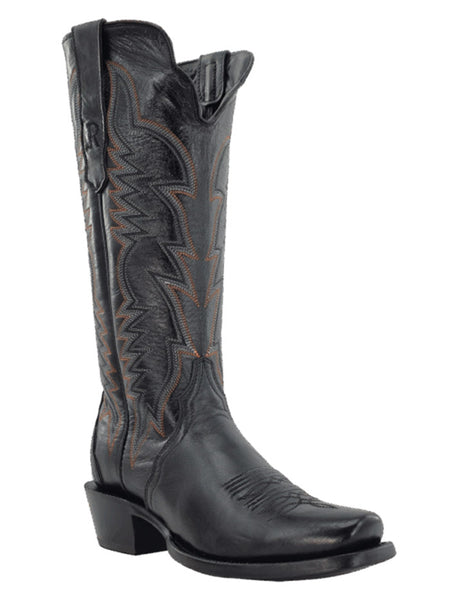 R.Watson RWL8321 Ladies Triad Western Boot Black side / front view. If you need any assistance with this item or the purchase of this item please call us at five six one seven four eight eight eight zero one Monday through Saturday 10:00a.m EST to 8:00 p.m EST
