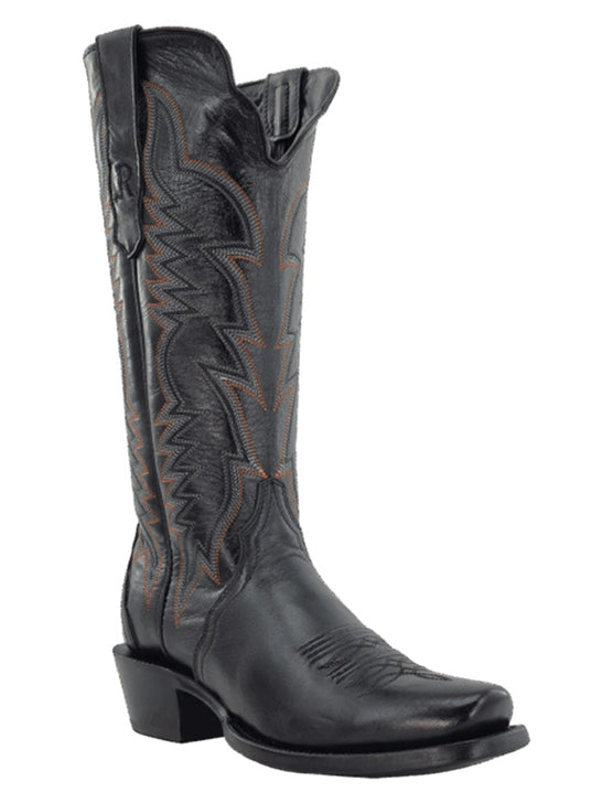 R.Watson RWL8321 Ladies Triad Western Boot Black side / front view. If you need any assistance with this item or the purchase of this item please call us at five six one seven four eight eight eight zero one Monday through Saturday 10:00a.m EST to 8:00 p.m EST