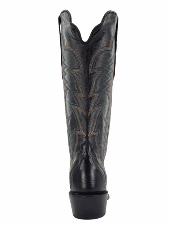 R.Watson RWL8321 Ladies Triad Western Boot Black back view. If you need any assistance with this item or the purchase of this item please call us at five six one seven four eight eight eight zero one Monday through Saturday 10:00a.m EST to 8:00 p.m EST