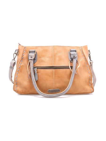 Bed Stu A450217-OTICRS-X Womens Rockababy Crossbody Handbag Oats Icicle Rustic back view. If you need any assistance with this item or the purchase of this item please call us at five six one seven four eight eight eight zero one Monday through Saturday 10:00a.m EST to 8:00 p.m EST