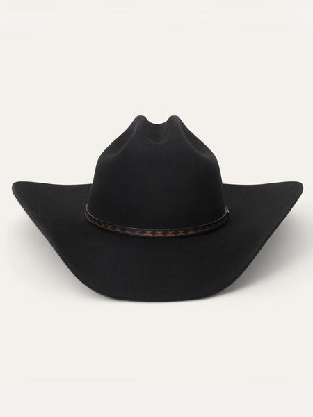 Stetson SFMEDL-724207 Medalist 5X Fur Wool Blend Cowboy Hat Black front view. If you need any assistance with this item or the purchase of this item please call us at five six one seven four eight eight eight zero one Monday through Saturday 10:00a.m EST to 8:00 p.m EST