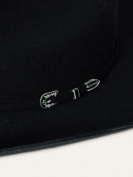 Stetson SFS250-754207 SKYLINE 6X USA 250 Edition Felt Hat Black close up. If you need any assistance with this item or the purchase of this item please call us at five six one seven four eight eight eight zero one Monday through Saturday 10:00a.m EST to 8:00 p.m EST
