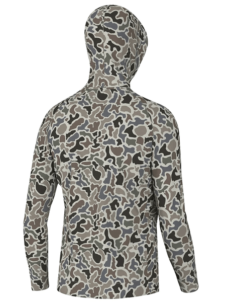 Local Boy Outfitters L1300035-LCF Mens Hemlock Hoodie Localflage back view. If you need any assistance with this item or the purchase of this item please call us at five six one seven four eight eight eight zero one Monday through Saturday 10:00a.m EST to 8:00 p.m EST