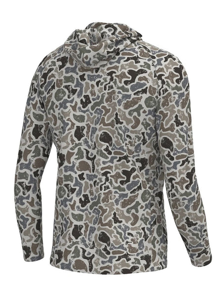 Local Boy Outfitters L1300035-DLF Mens Hemlock Hoodie Distressed LCF back view. If you need any assistance with this item or the purchase of this item please call us at five six one seven four eight eight eight zero one Monday through Saturday 10:00a.m EST to 8:00 p.m EST