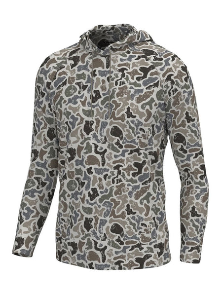 Local Boy Outfitters L1300035-DLF Mens Hemlock Hoodie Distressed LCF front view. If you need any assistance with this item or the purchase of this item please call us at five six one seven four eight eight eight zero one Monday through Saturday 10:00a.m EST to 8:00 p.m EST
