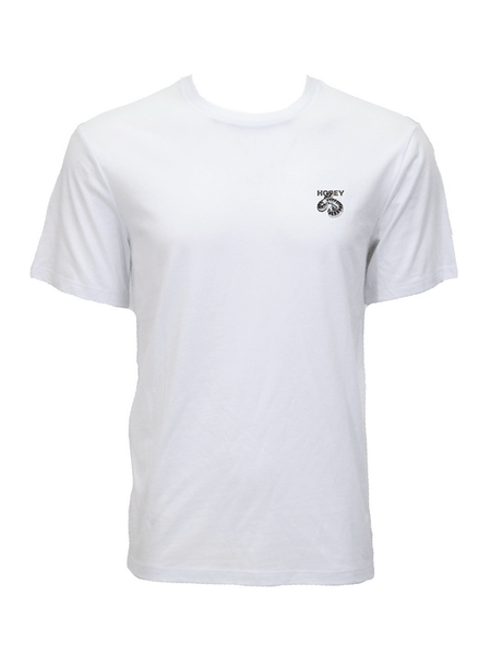 Hooey HT1892WH Mens RATTLER T-Shirt White front view. If you need any assistance with this item or the purchase of this item please call us at five six one seven four eight eight eight zero one Monday through Saturday 10:00a.m EST to 8:00 p.m EST