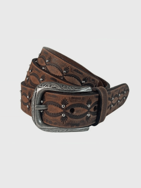 Cowgirls Rock 9629300 Womens Western Belt Brown front view. If you need any assistance with this item or the purchase of this item please call us at five six one seven four eight eight eight zero one Monday through Saturday 10:00a.m EST to 8:00 p.m EST