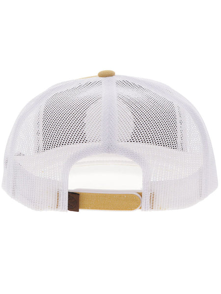 Hooey 2514T-TNWH SPUR Leather Circle Patch Hat Tan And White back view. If you need any assistance with this item or the purchase of this item please call us at five six one seven four eight eight eight zero one Monday through Saturday 10:00a.m EST to 8:00 p.m EST