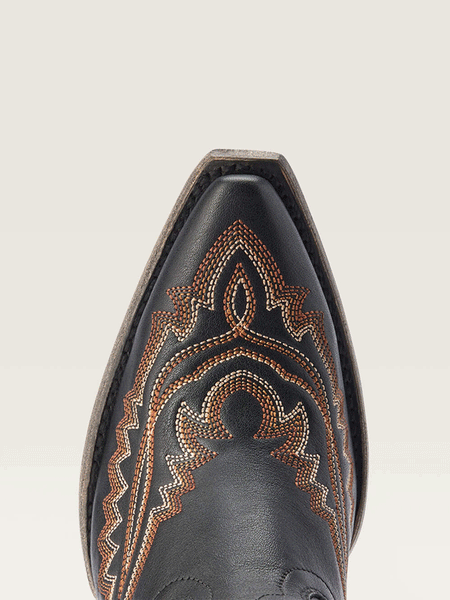 Ariat 10042447 Womens Casanova Western Boot Brooklyn Black toe view from above. If you need any assistance with this item or the purchase of this item please call us at five six one seven four eight eight eight zero one Monday through Saturday 10:00a.m EST to 8:00 p.m EST