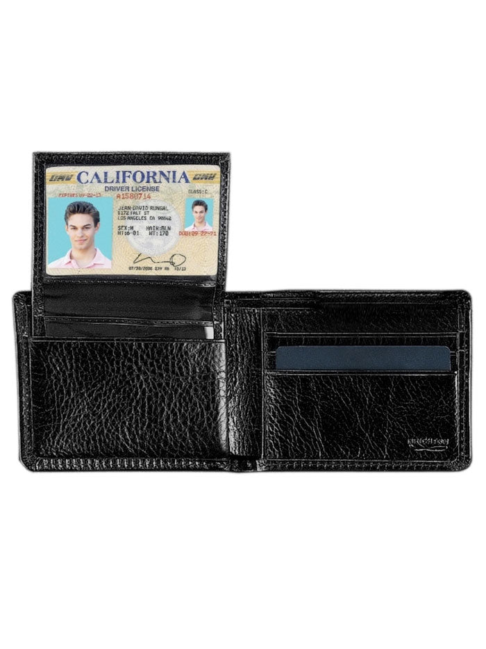 Brighton 89543 Carnegie Passcase Wallet Black front view. If you need any assistance with this item or the purchase of this item please call us at five six one seven four eight eight eight zero one Monday through Saturday 10:00a.m EST to 8:00 p.m EST
