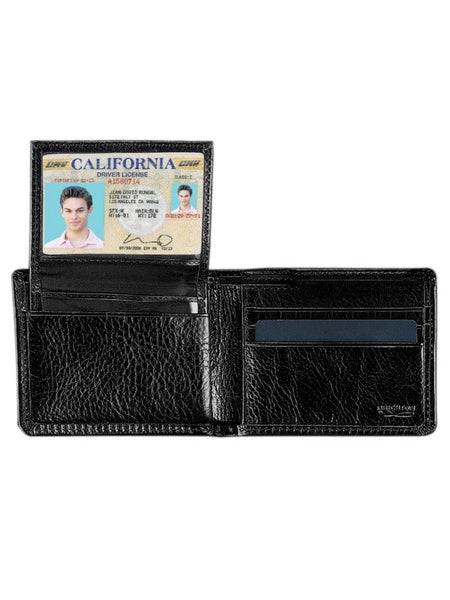 Brighton 89543 Carnegie Passcase Wallet Black inside open view. If you need any assistance with this item or the purchase of this item please call us at five six one seven four eight eight eight zero one Monday through Saturday 10:00a.m EST to 8:00 p.m EST