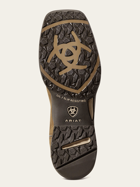 Ariat 10029528 Womens Anthem Waterproof Western Boot Distressed Brown sole view. If you need any assistance with this item or the purchase of this item please call us at five six one seven four eight eight eight zero one Monday through Saturday 10:00a.m EST to 8:00 p.m EST