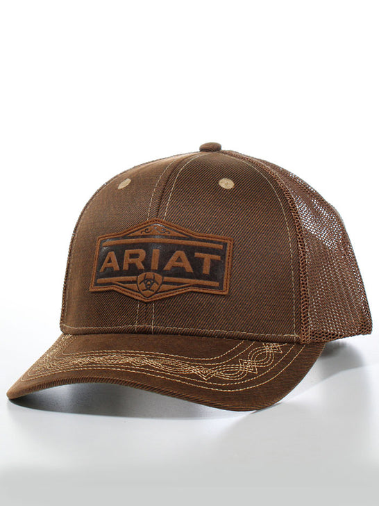 Ariat A300062902 Vintage Logo Cap Brown front view. If you need any assistance with this item or the purchase of this item please call us at five six one seven four eight eight eight zero one Monday through Saturday 10:00a.m EST to 8:00 p.m EST