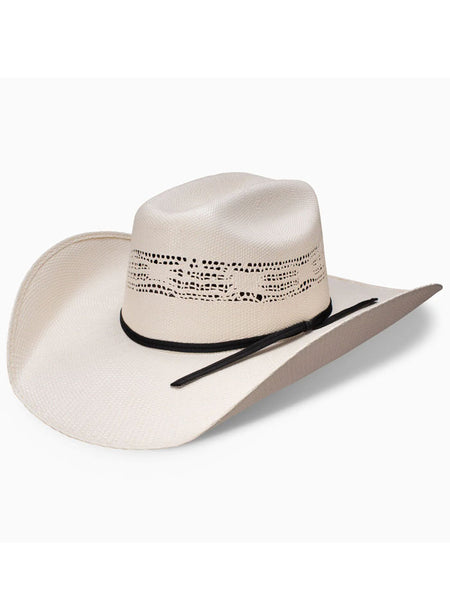 Resistol RSRIGR-074281 RINGER 7X Cowboy Straw Hat Natural side / front view.
