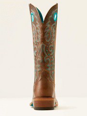 Ariat 10050889 Womens Futurity Boon Western Boot Pecan Brown back view. If you need any assistance with this item or the purchase of this item please call us at five six one seven four eight eight eight zero one Monday through Saturday 10:00a.m EST to 8:00 p.m EST