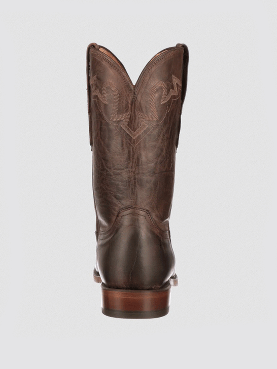 Lucchese CL6510.C2 Mens Sunset Roper Chocolate back view. If you need any assistance with this item or the purchase of this item please call us at five six one seven four eight eight eight zero one Monday through Saturday 10:00a.m EST to 8:00 p.m EST