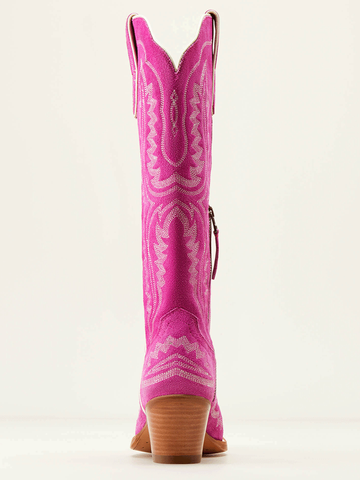 Ariat 10046859 Womens Casanova Western Boot Haute Pink Suede front and side view. If you need any assistance with this item or the purchase of this item please call us at five six one seven four eight eight eight zero one Monday through Saturday 10:00a.m EST to 8:00 p.m EST