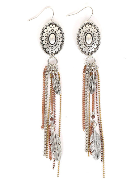 Cowgirl Confetti CCERR93 Angel of Mine Earrings Silver front view. If you need any assistance with this item or the purchase of this item please call us at five six one seven four eight eight eight zero one Monday through Saturday 10:00a.m EST to 8:00 p.m EST