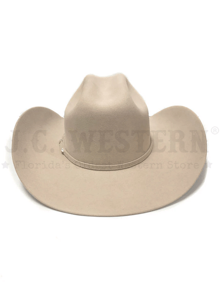 Serratelli BEAUMONT414SB 6X Felt Western Hat Silver Belly back view. If you need any assistance with this item or the purchase of this item please call us at five six one seven four eight eight eight zero one Monday through Saturday 10:00a.m EST to 8:00 p.m EST